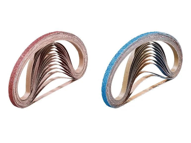 Set de papier abrasif pour limes à bande